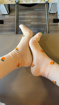 Orange You Toned Grip Socks