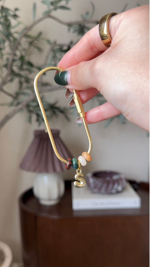 Bubble Letter Bag Charm