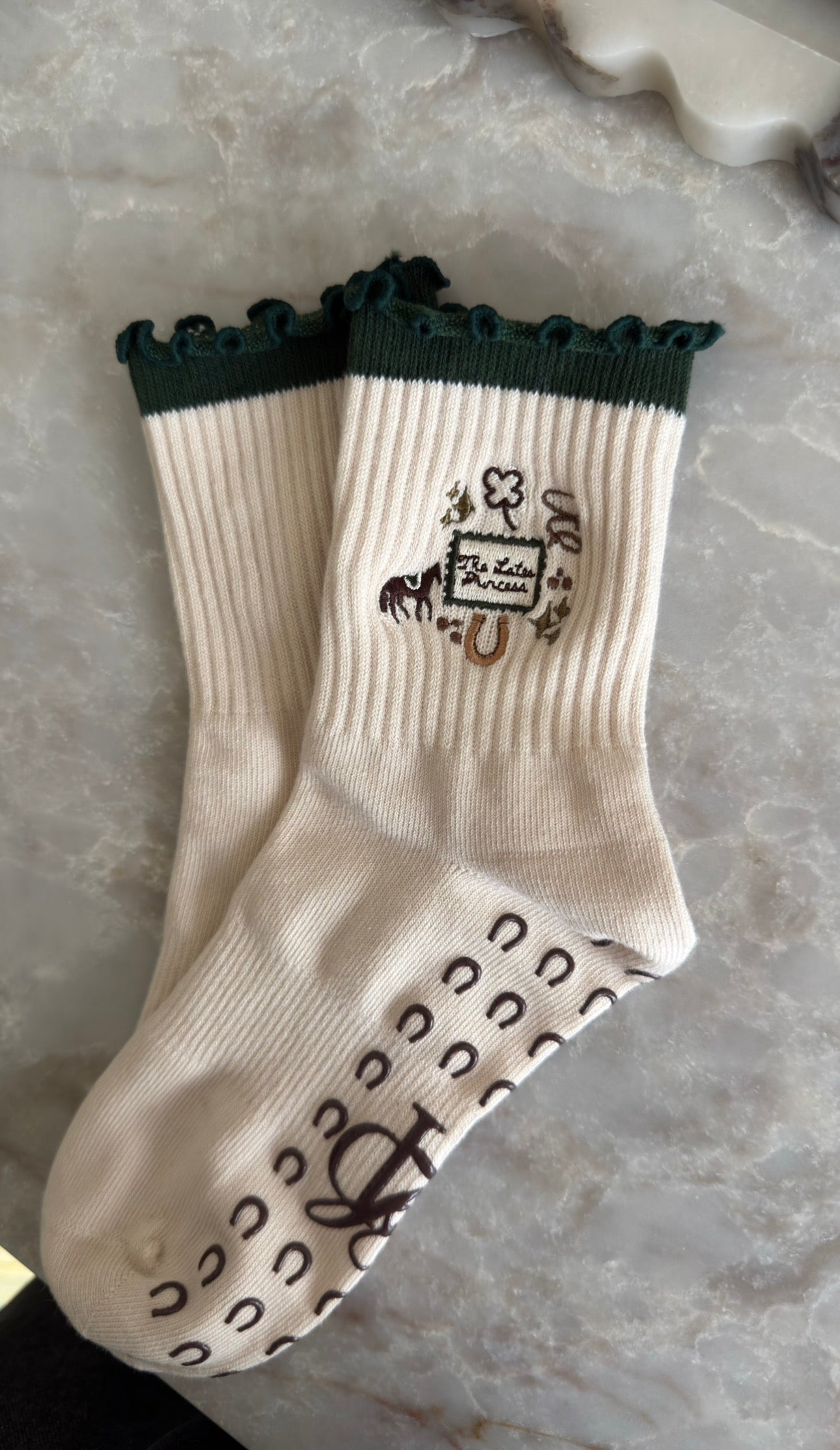 Lucky Girl Grip Socks